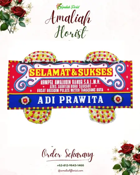Papan Bunga Ucapan Selamat Dawan Kaler